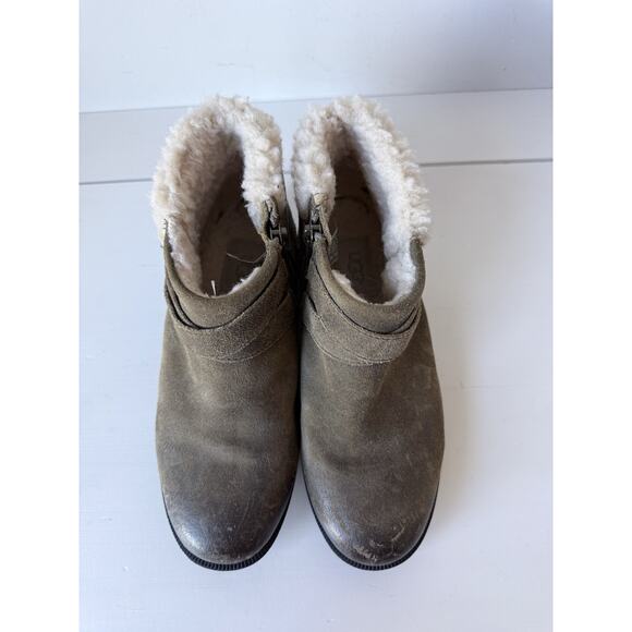 UGG Womens Winter Boots Sz 6.5 Benson Waterproof Wool Lining Leather Suede - Picture 6 of 11